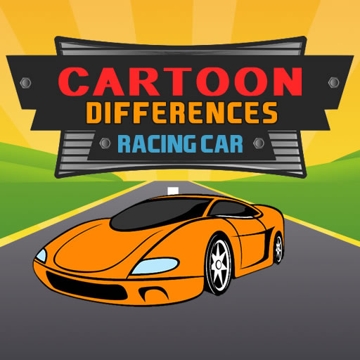 Play Cartoon Racing Car Differences game online on