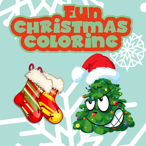 Play Fun Christmas Coloring game online on