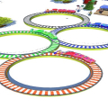 Lowpolly Train Racing Game 