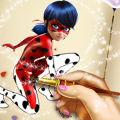 Dotted Girl Coloring Book