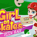 Girl on Skates Pizza Mania