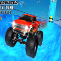Water Surfer Vertical Ramp Monster Truck Game