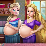 Happy Princesses Pregnant Bffs