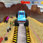 Monster Truck Tricky Stunt Race Game