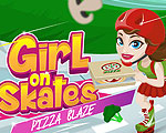 Girl on Skates Pizza Mania
