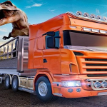 Animal Zoo Transporter Truck Driving Game 3D